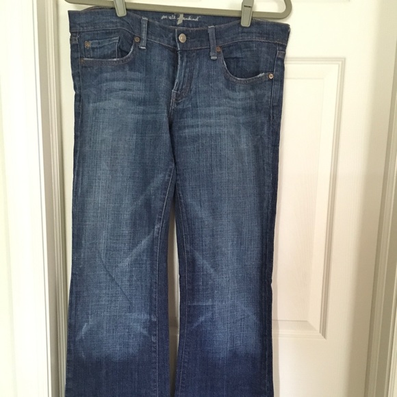 7 for all Mankind Pink rhinestone jeans - Picture 2 of 5